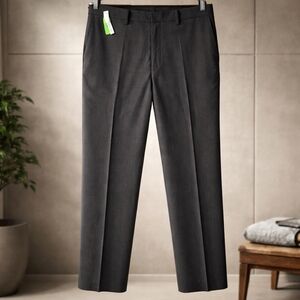 Haggar Dress Pants Mens 40W × 32L Gray Pleated